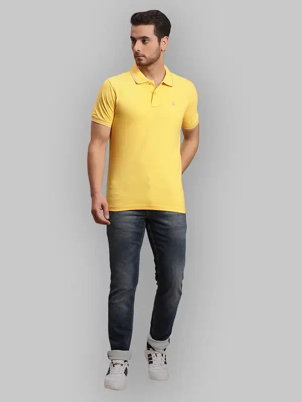 Men Regular Fit White Polo