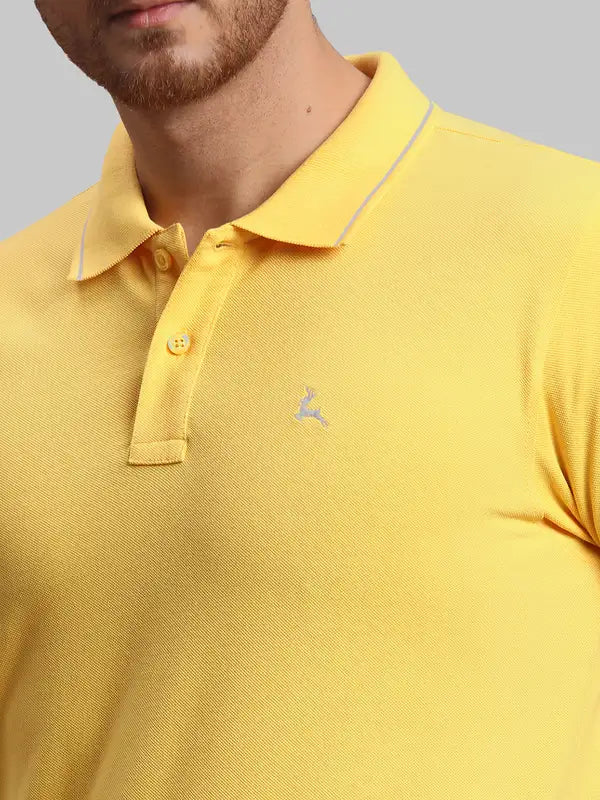 Men Regular Fit White Polo