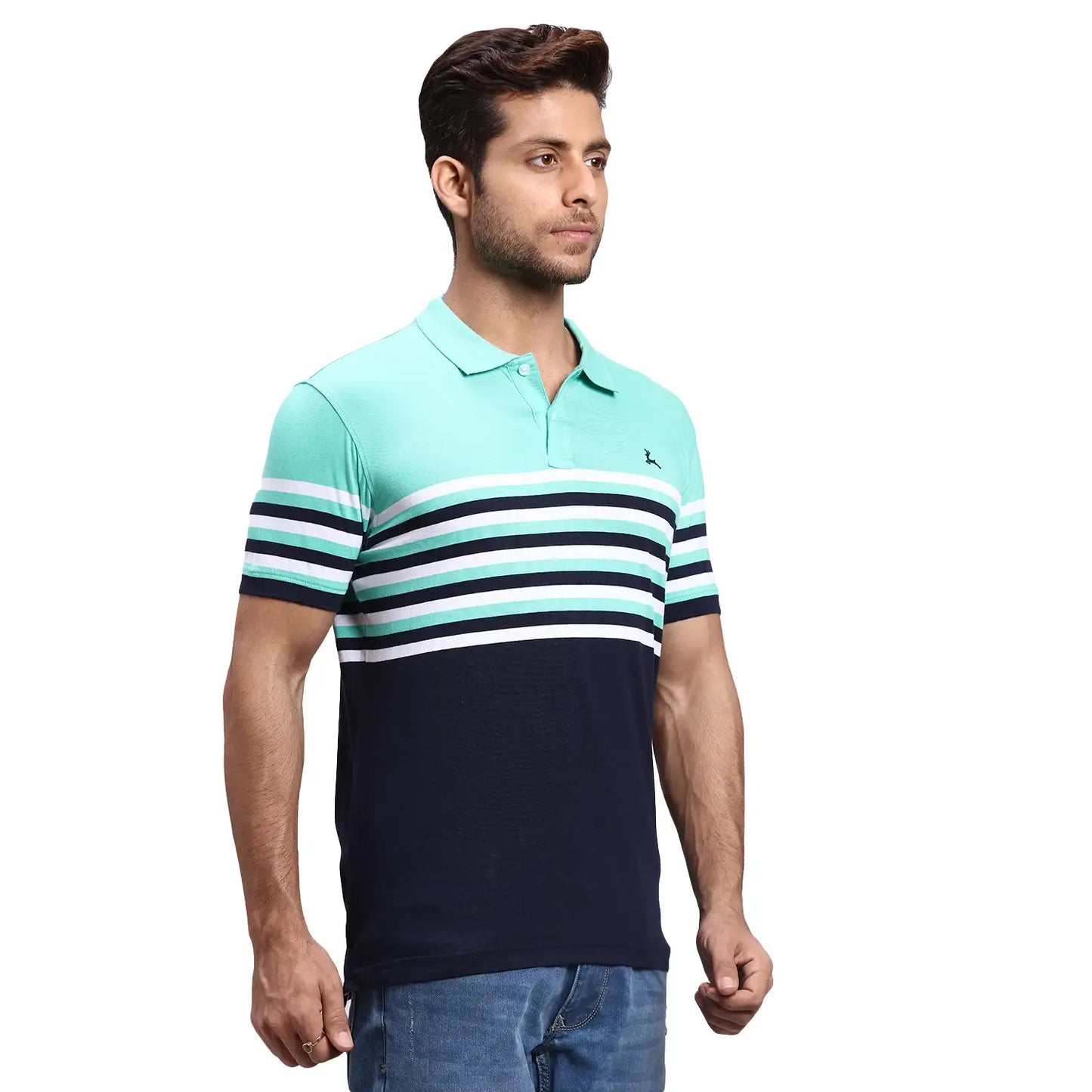 Men Regular Fit Light Grey T-Shirt