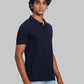 Men Regular Fit Blue Polo