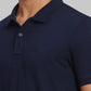 Men Regular Fit Blue Polo