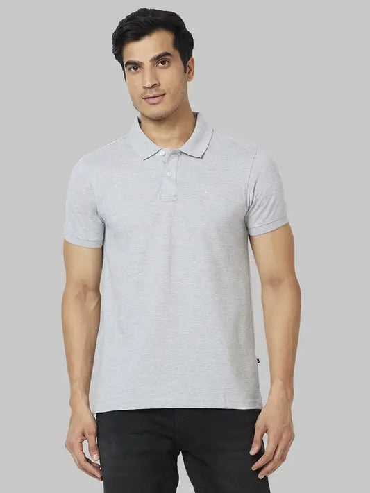 Men Regular Fit Orange Polo