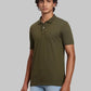 Men Regular Fit Green Polo