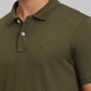 Men Regular Fit Green Polo