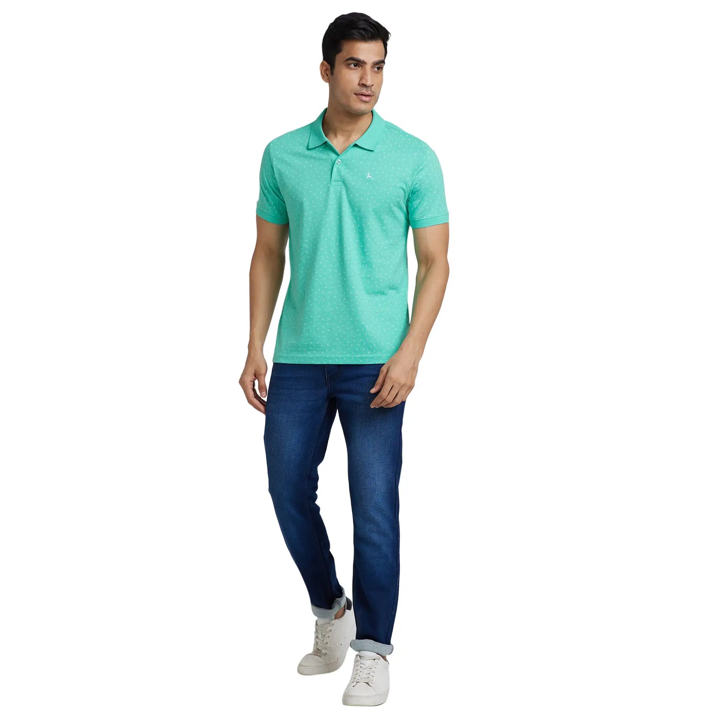 Men Slim Fit Light Blue Shirt