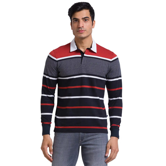 Men Slim Fit Dark Green Polo