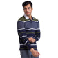Men Regular Fit Dark Blue Polo