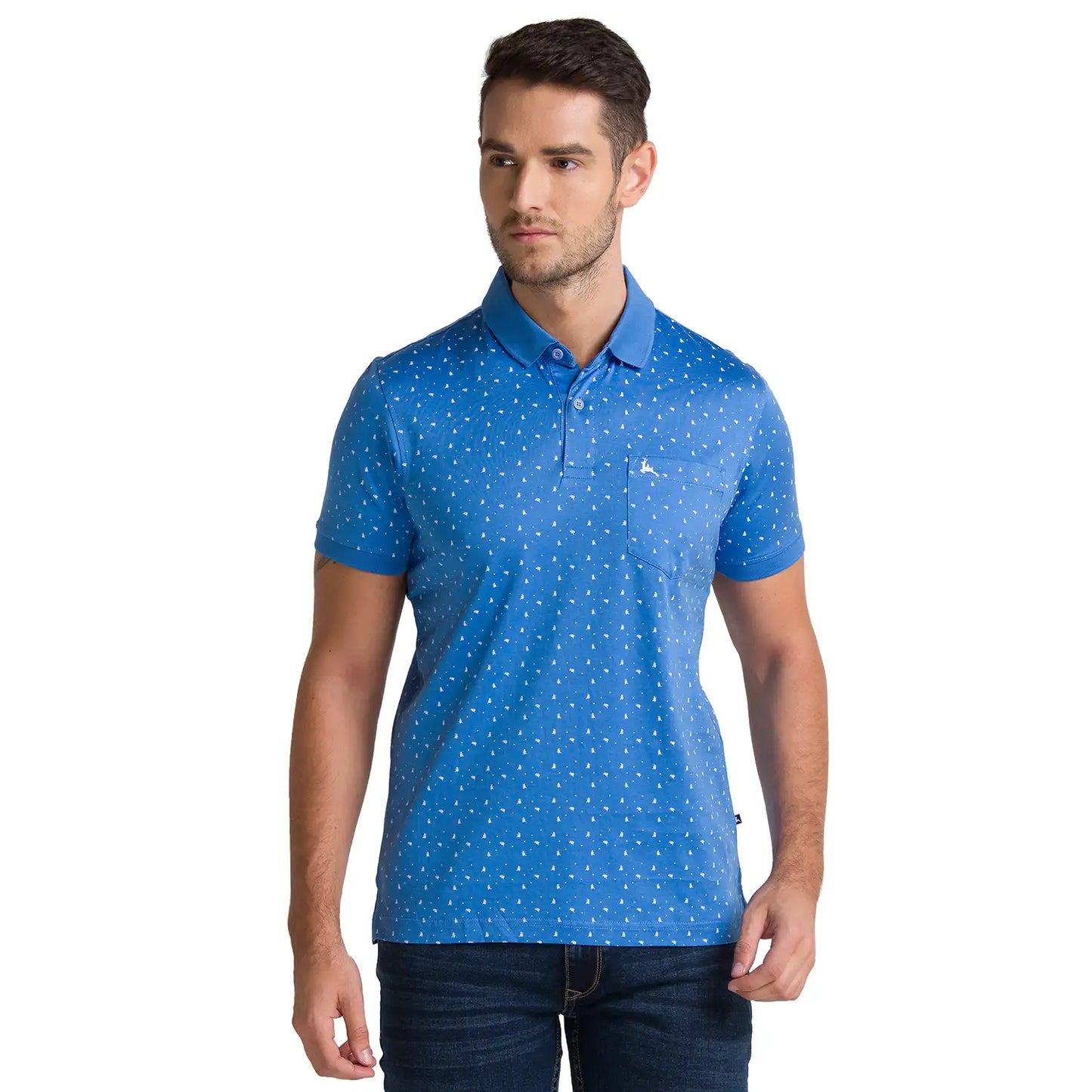 Men Slim Fit Medium Orange Polo