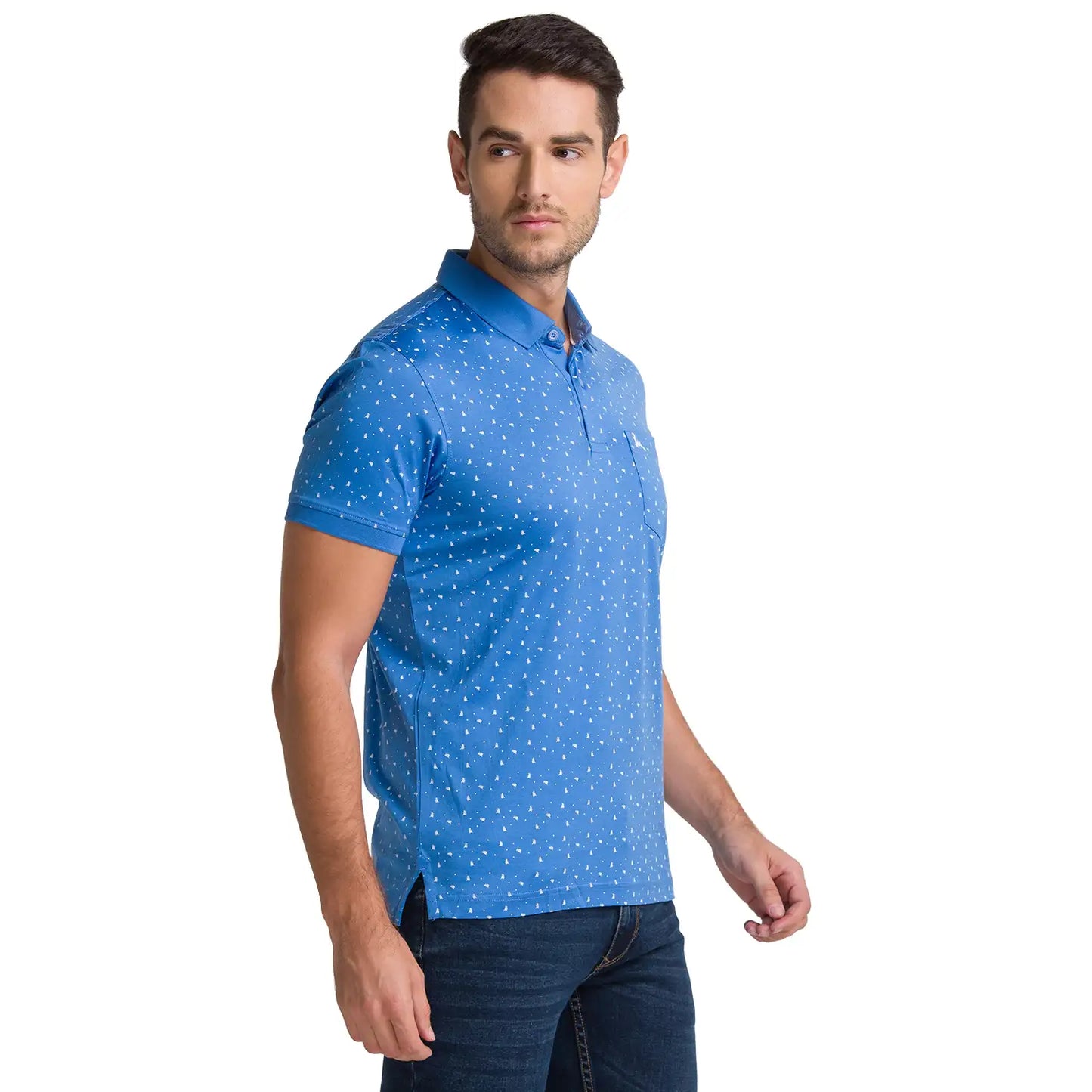 Men Slim Fit Medium Orange Polo