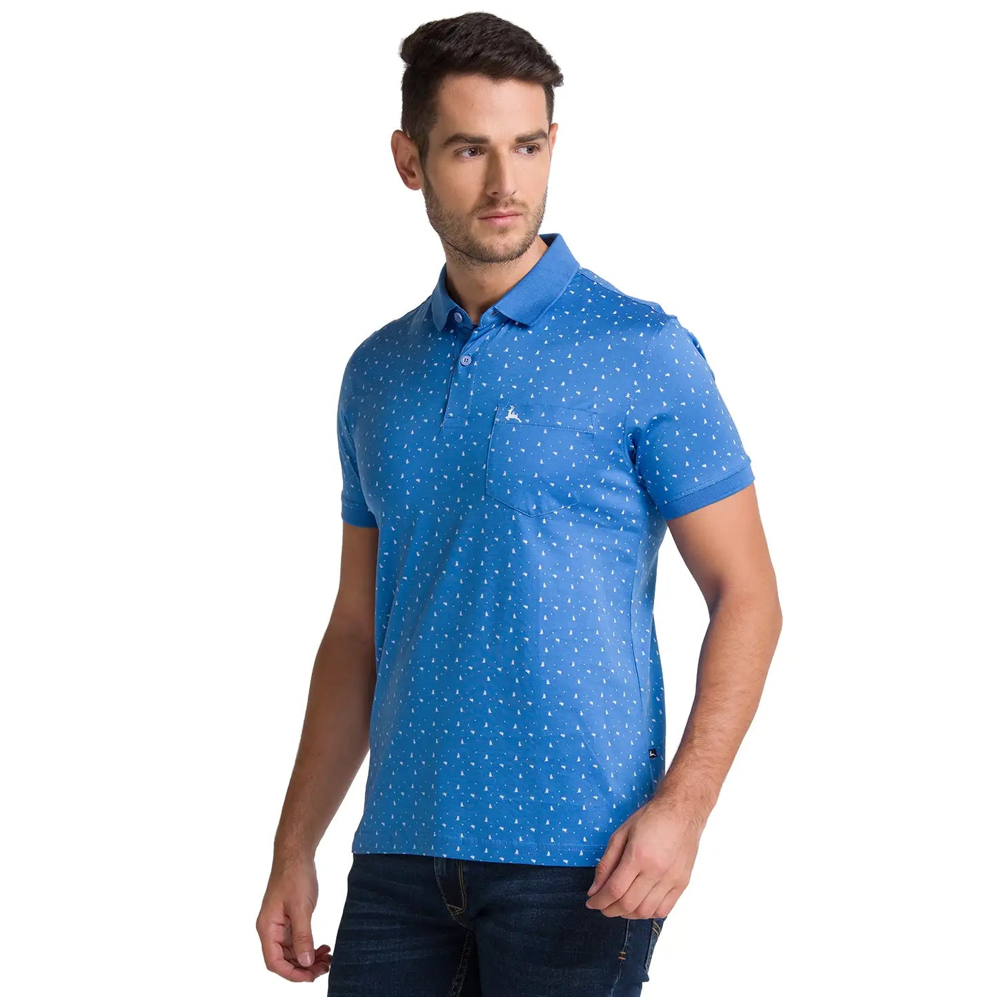 Men Slim Fit Medium Orange Polo