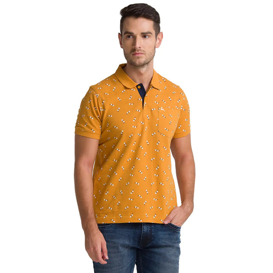 Men Regular Fit Medium Blue Polo