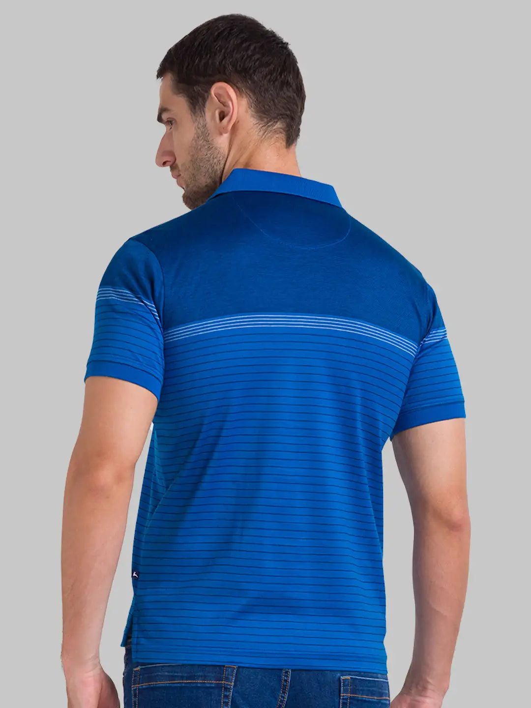 Men Regular Fit Dark Blue Polo