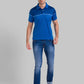Men Regular Fit Dark Blue Polo