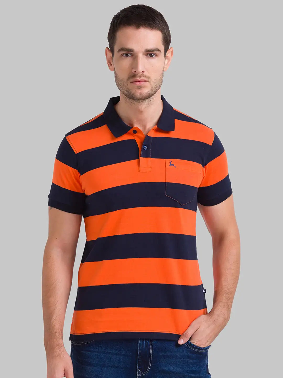 Men Regular Fit Dark Green Polo