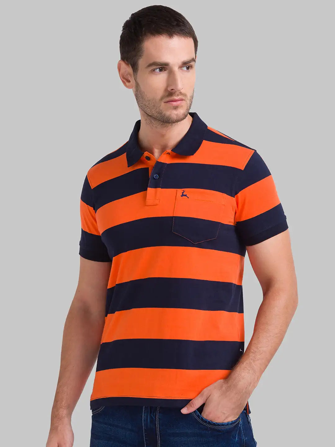 Men Regular Fit Dark Green Polo