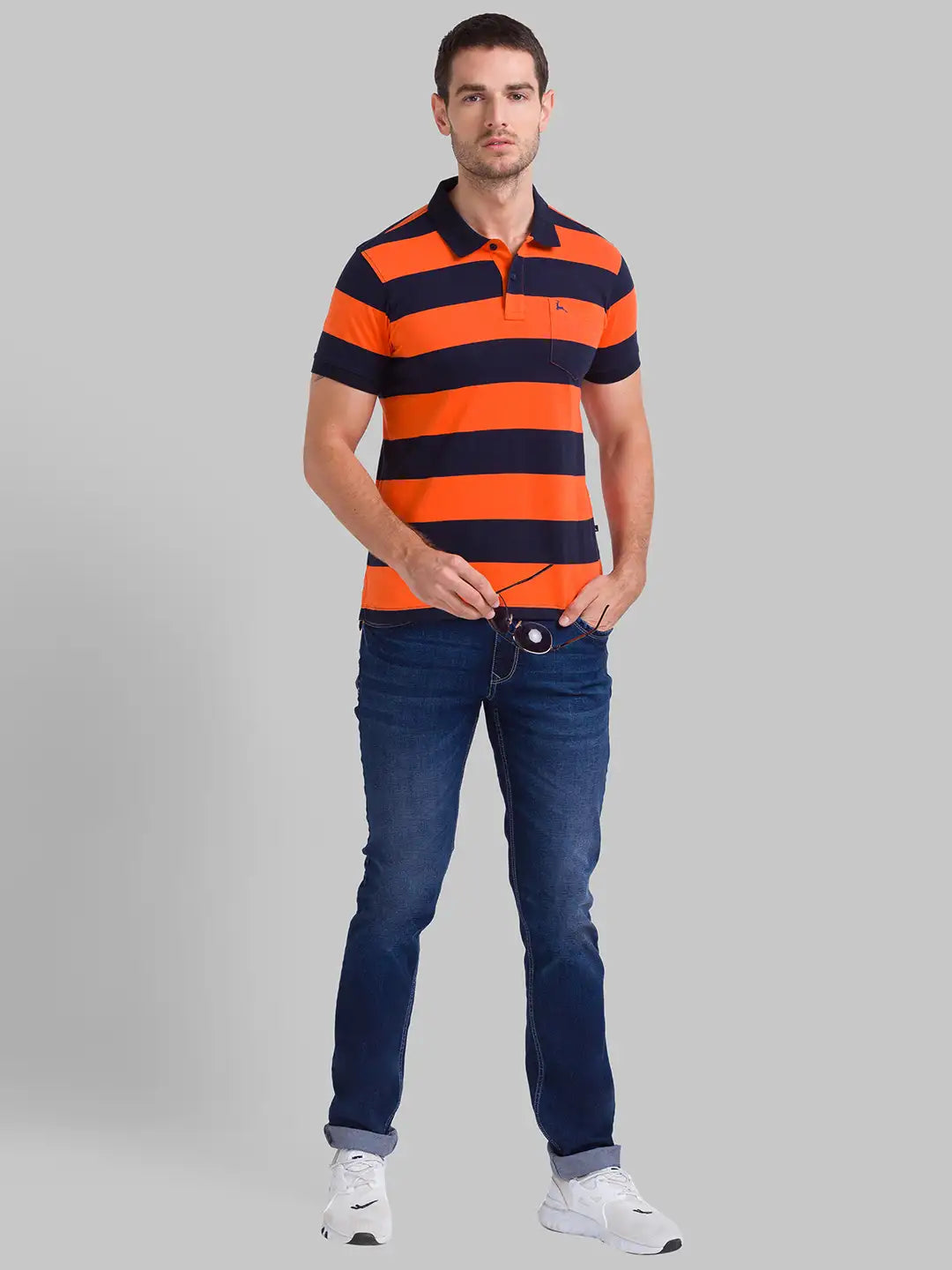 Men Regular Fit Dark Green Polo