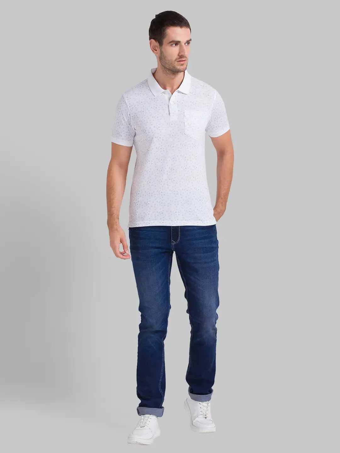 Men Slim Fit Black Polo