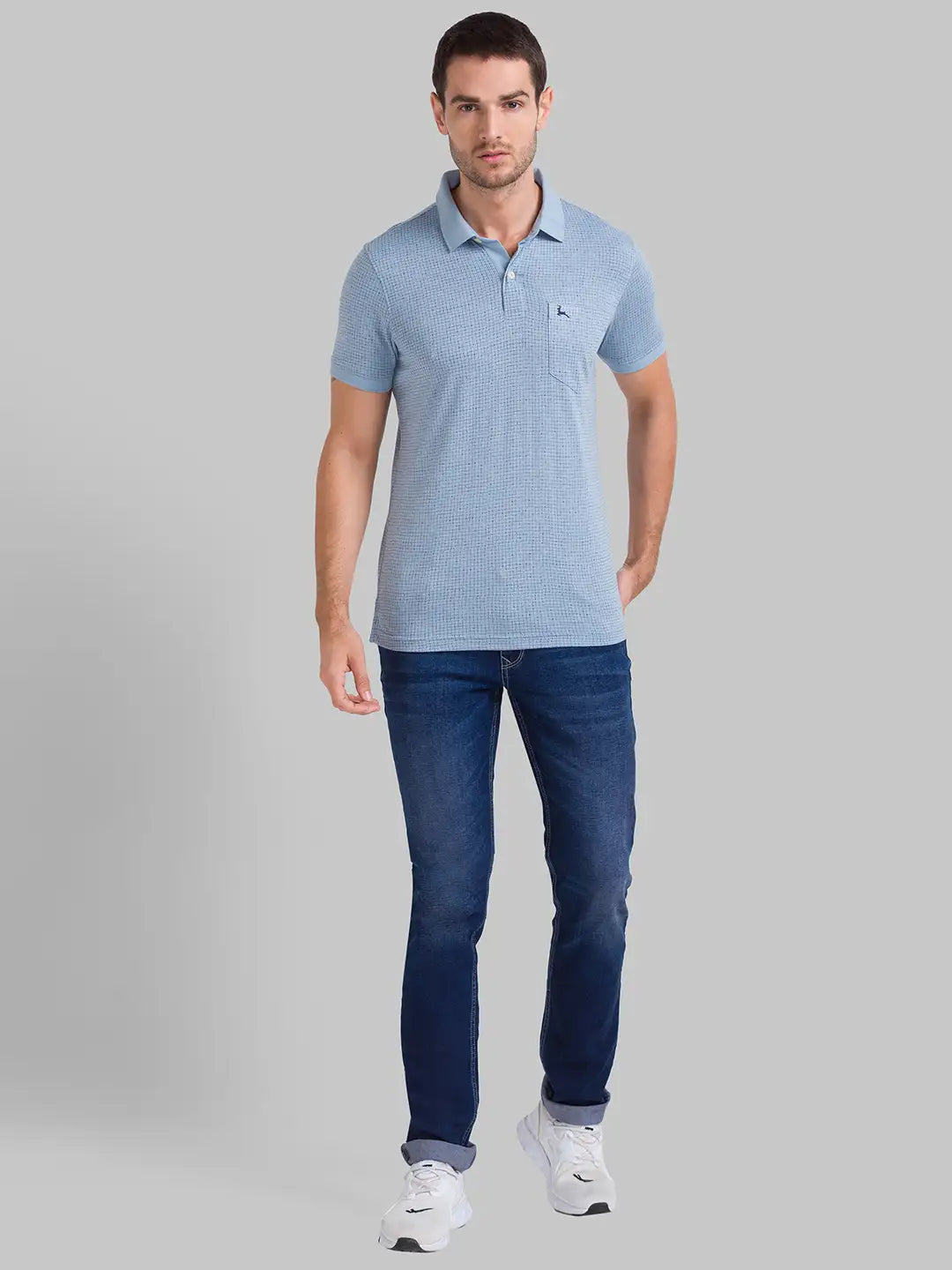 Men Regular Fit Dark Green Polo