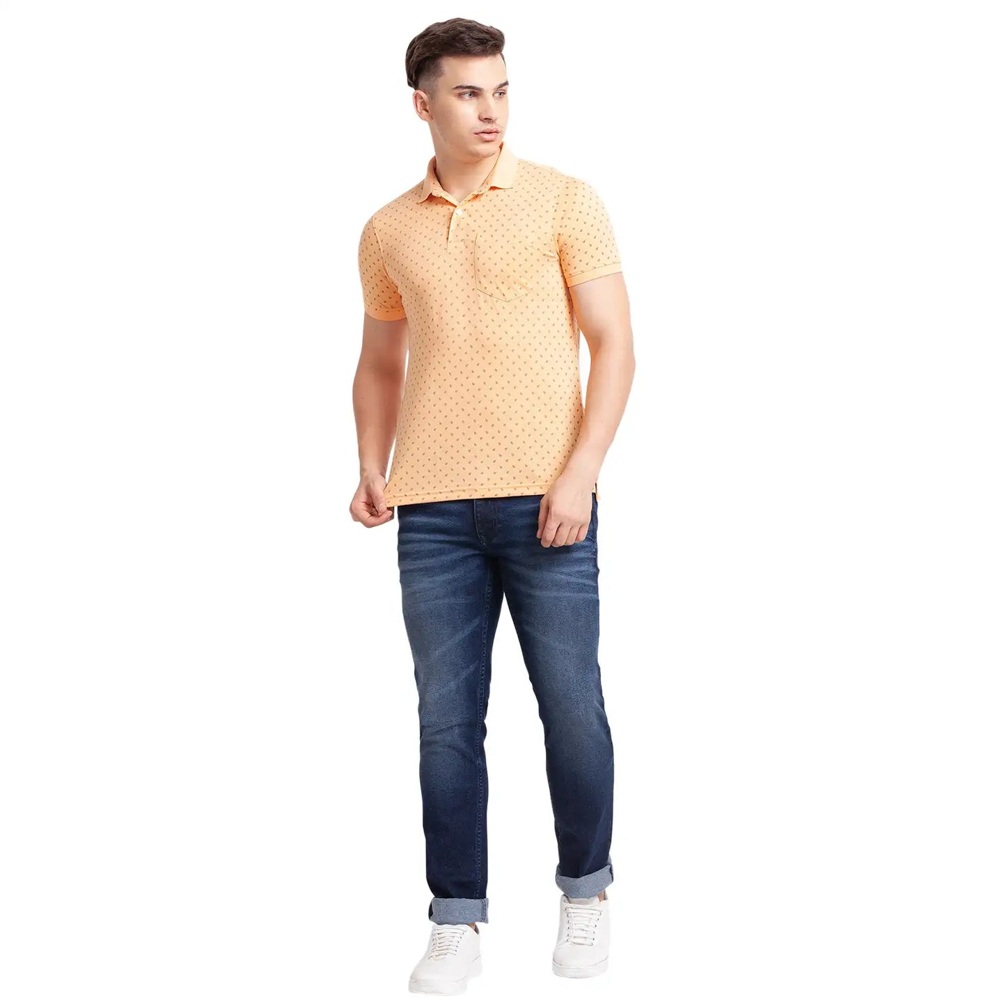 Men Slim Fit Green Chinos