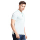 Men Regular Fit Blue Polo