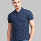 Men Regular Fit Blue Polo