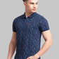 Men Regular Fit Blue Polo