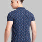 Men Regular Fit Blue Polo