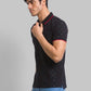 Men Regular Fit Green T-Shirt & Polo