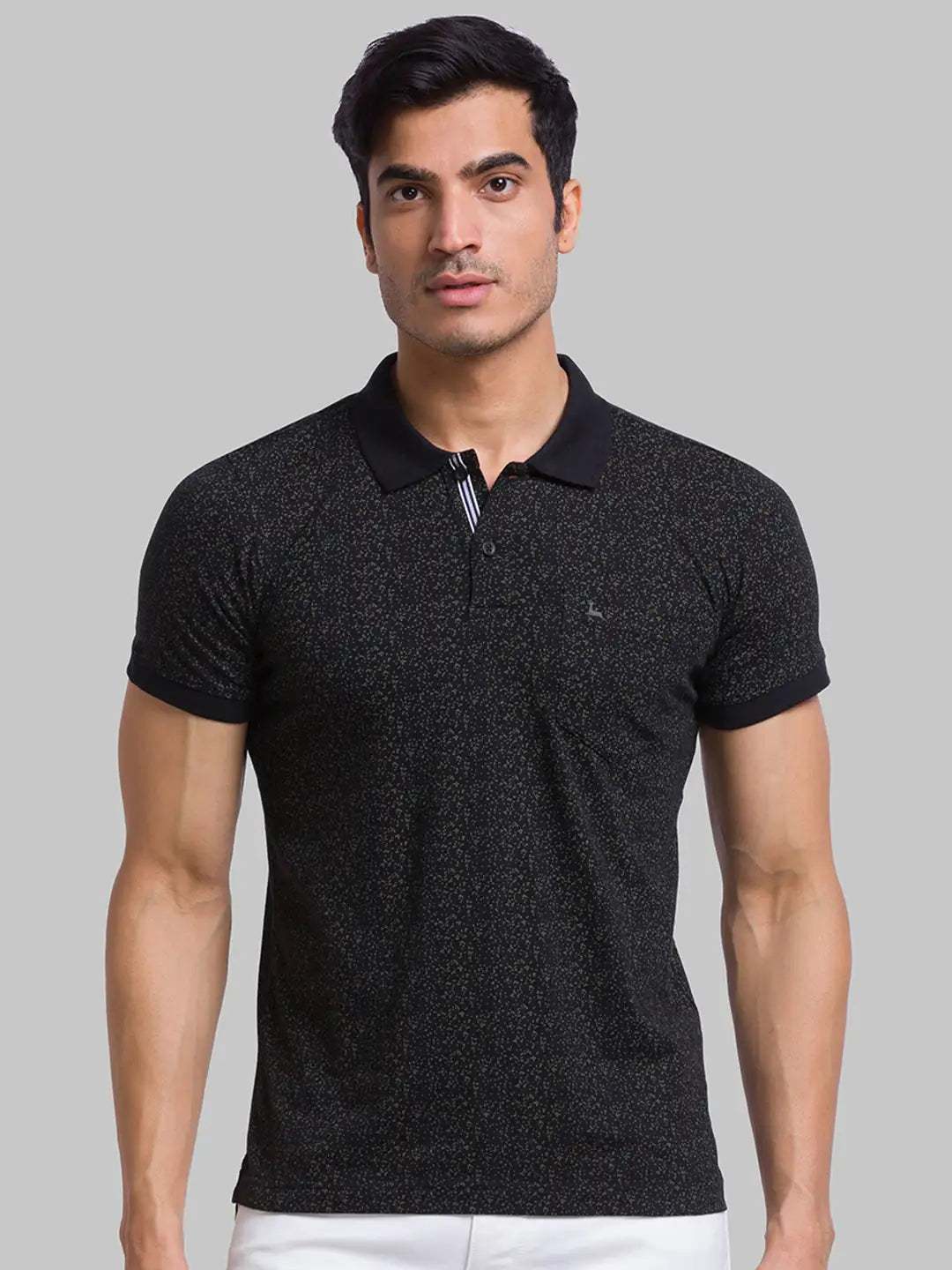 Men Regular Fit Brown Polo