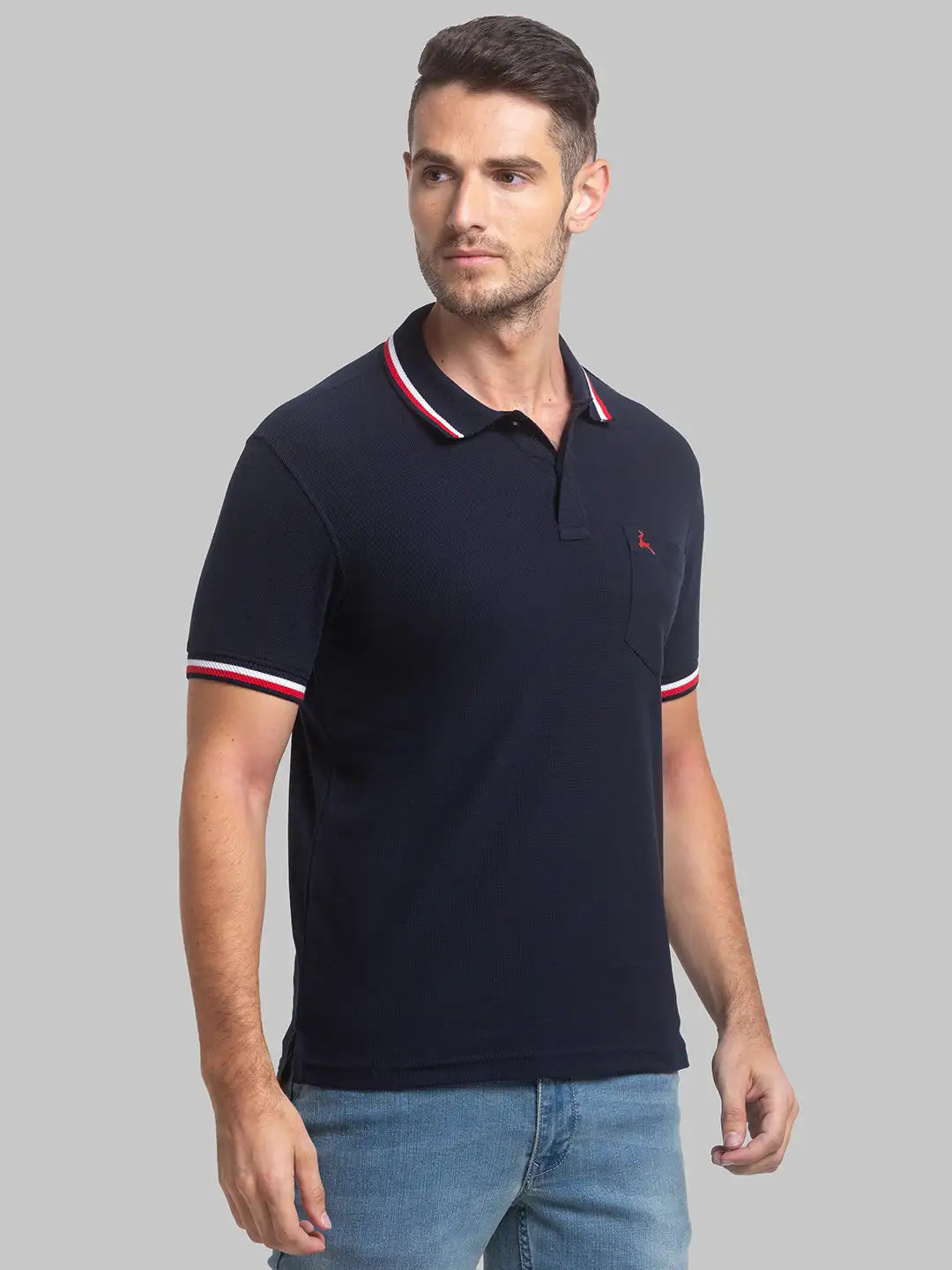 Men Regular Fit White Polo