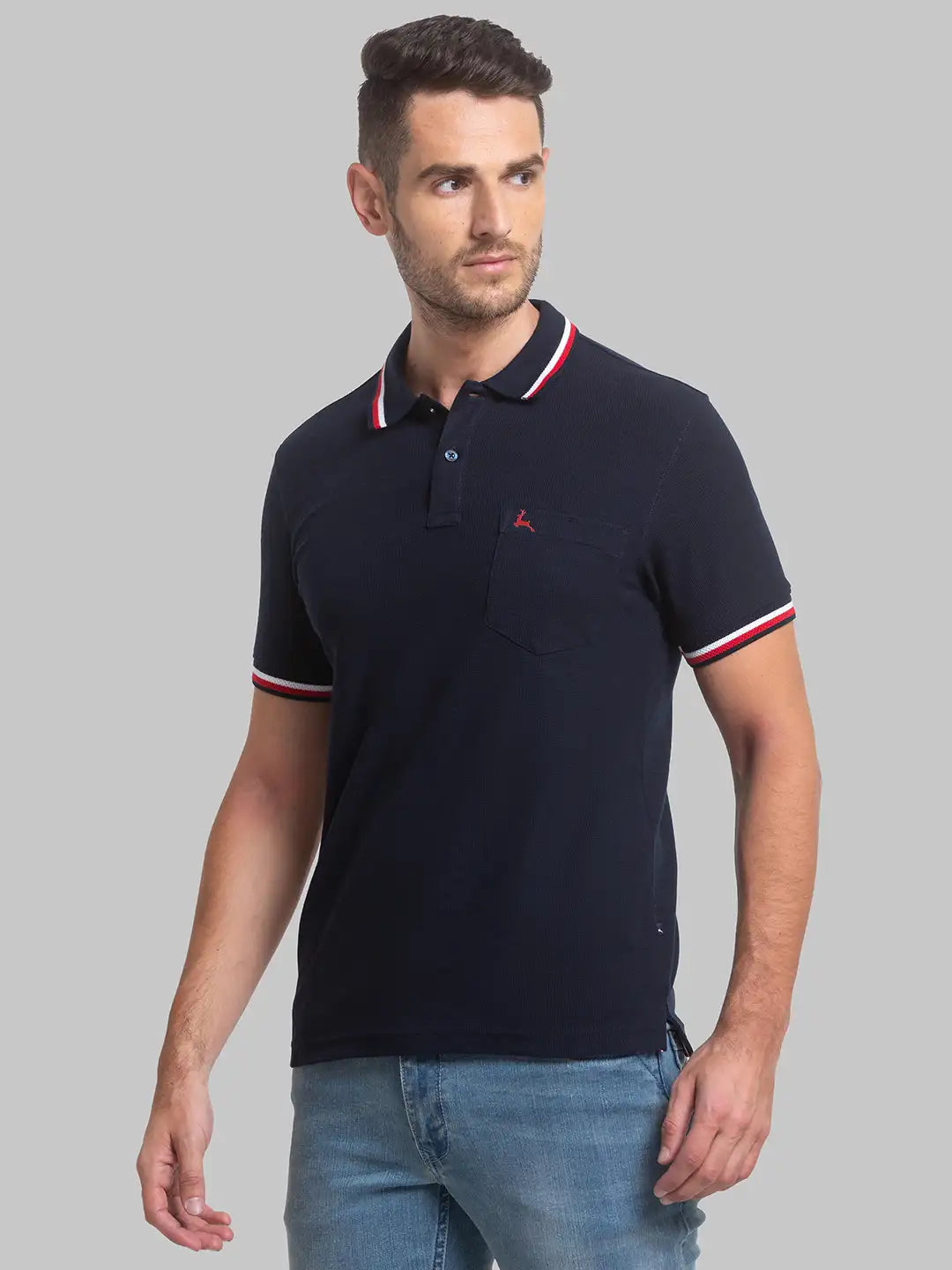 Men Regular Fit White Polo