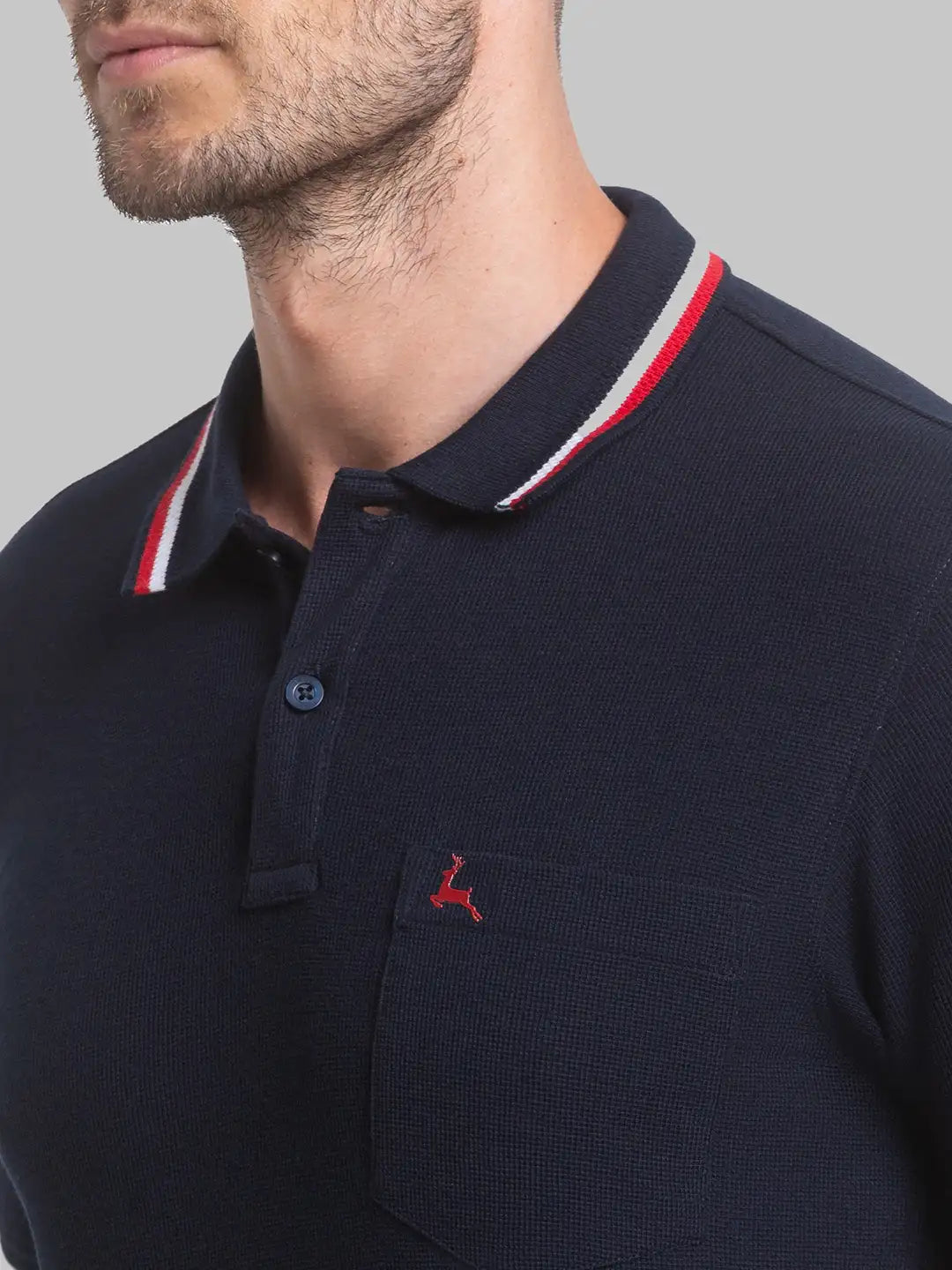 Men Regular Fit White Polo