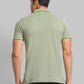 Men Regular Fit Yellow T-Shirt & Polo