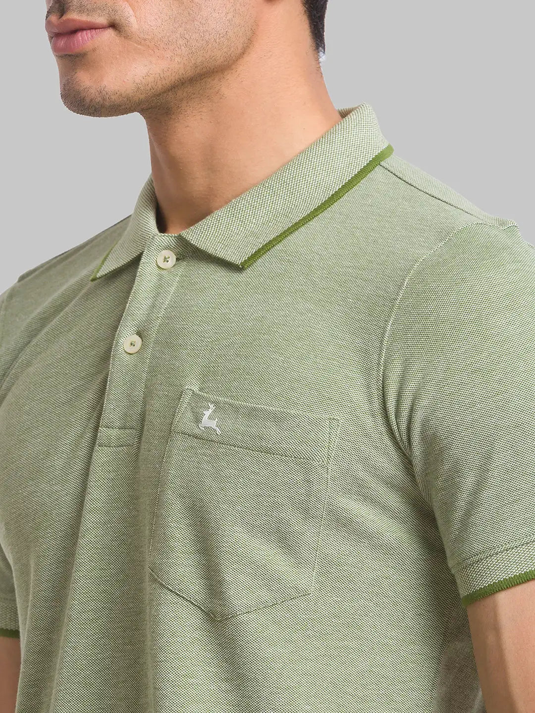 Men Regular Fit Yellow T-Shirt & Polo