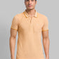 Men Regular Fit Blue T-Shirt & Polo