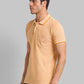 Men Regular Fit Blue T-Shirt & Polo
