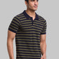 Men Regular Fit Blue Polo