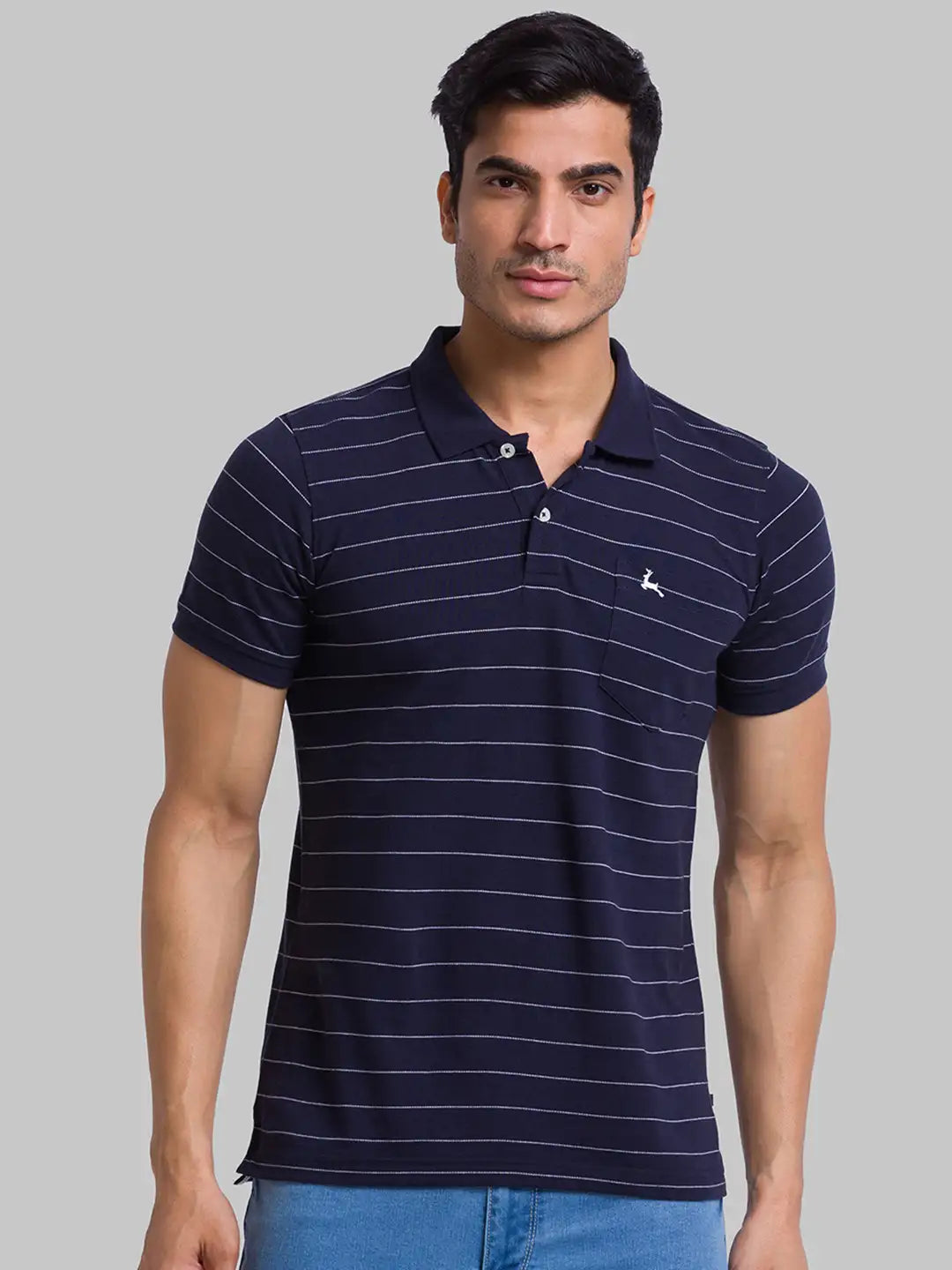 Men Regular Fit Orange Polo