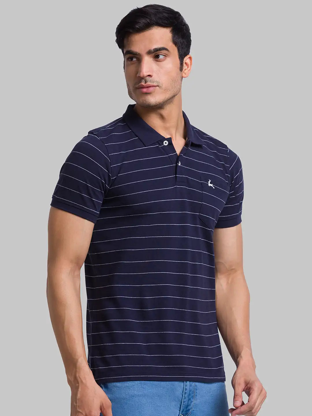 Men Regular Fit Orange Polo