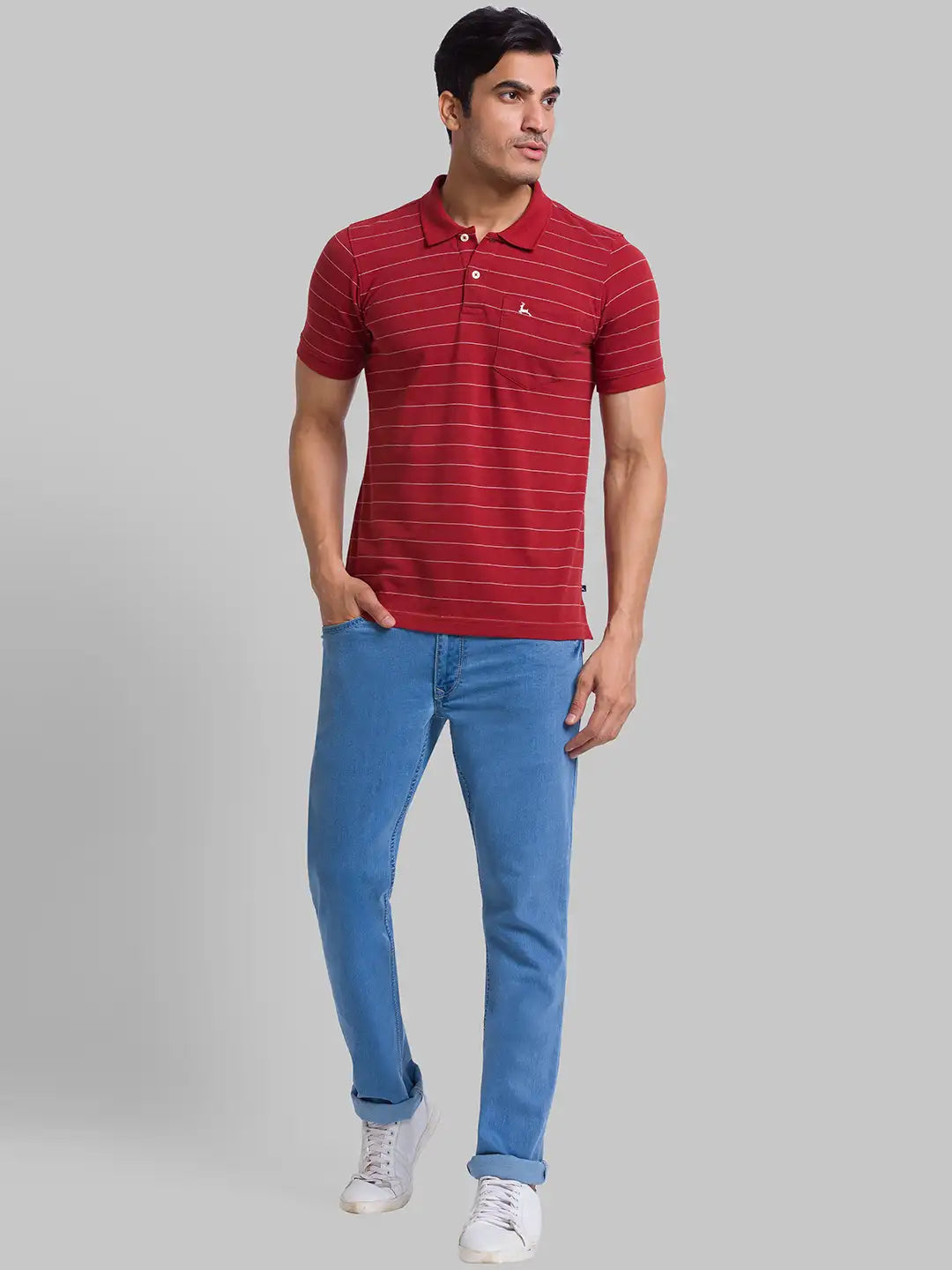 Men Regular Fit Green Polo