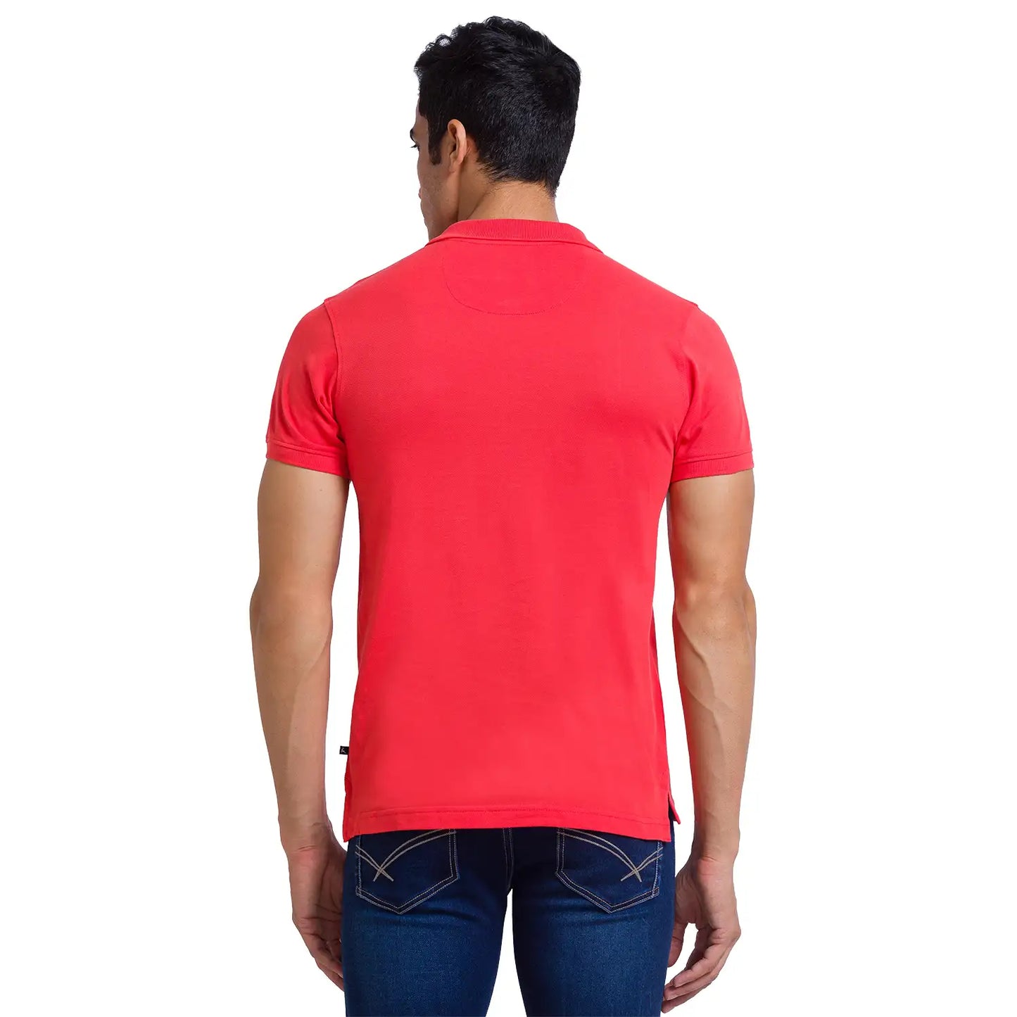 Men Slim Fit Dark Grey Polo