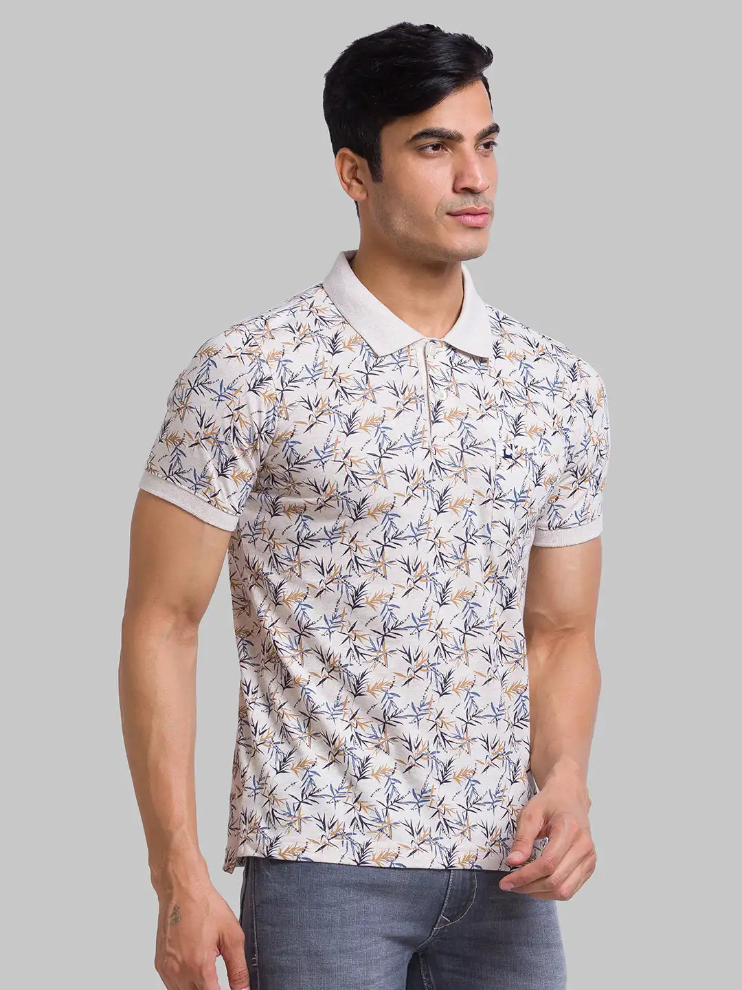 Men Regular Fit Green T-Shirt