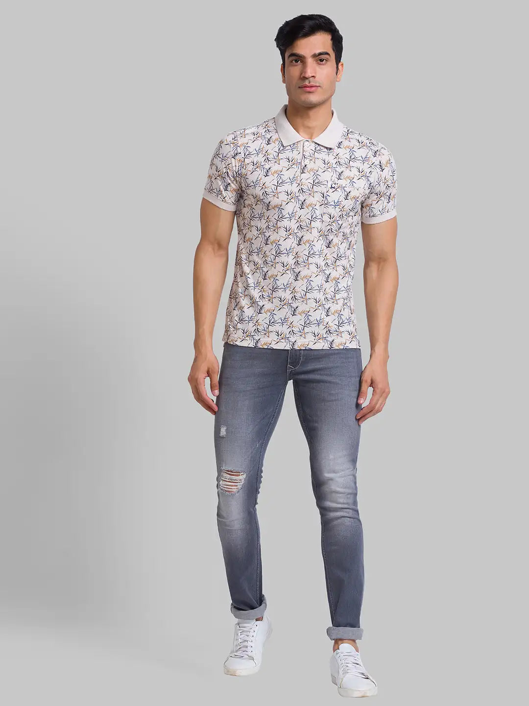 Men Regular Fit Green T-Shirt