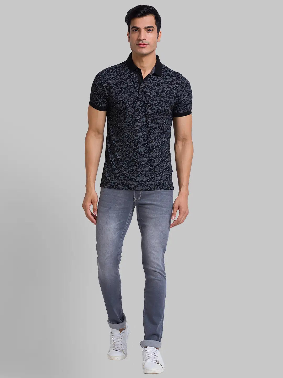 Men Regular Fit White Polo