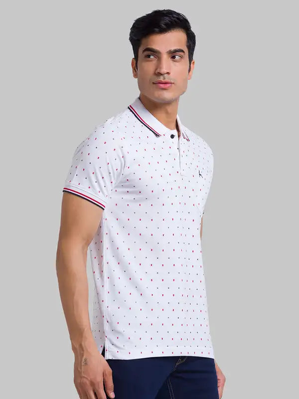 Men Regular Fit Blue Polo