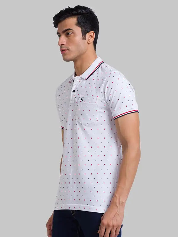 Men Regular Fit Blue Polo