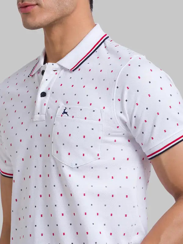Men Regular Fit Blue Polo