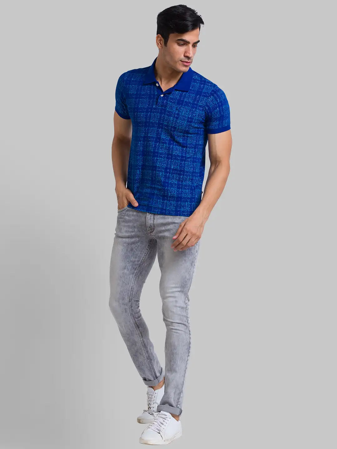 Men Regular Fit White Polo