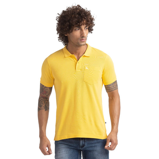 Men Regular Fit White Polo