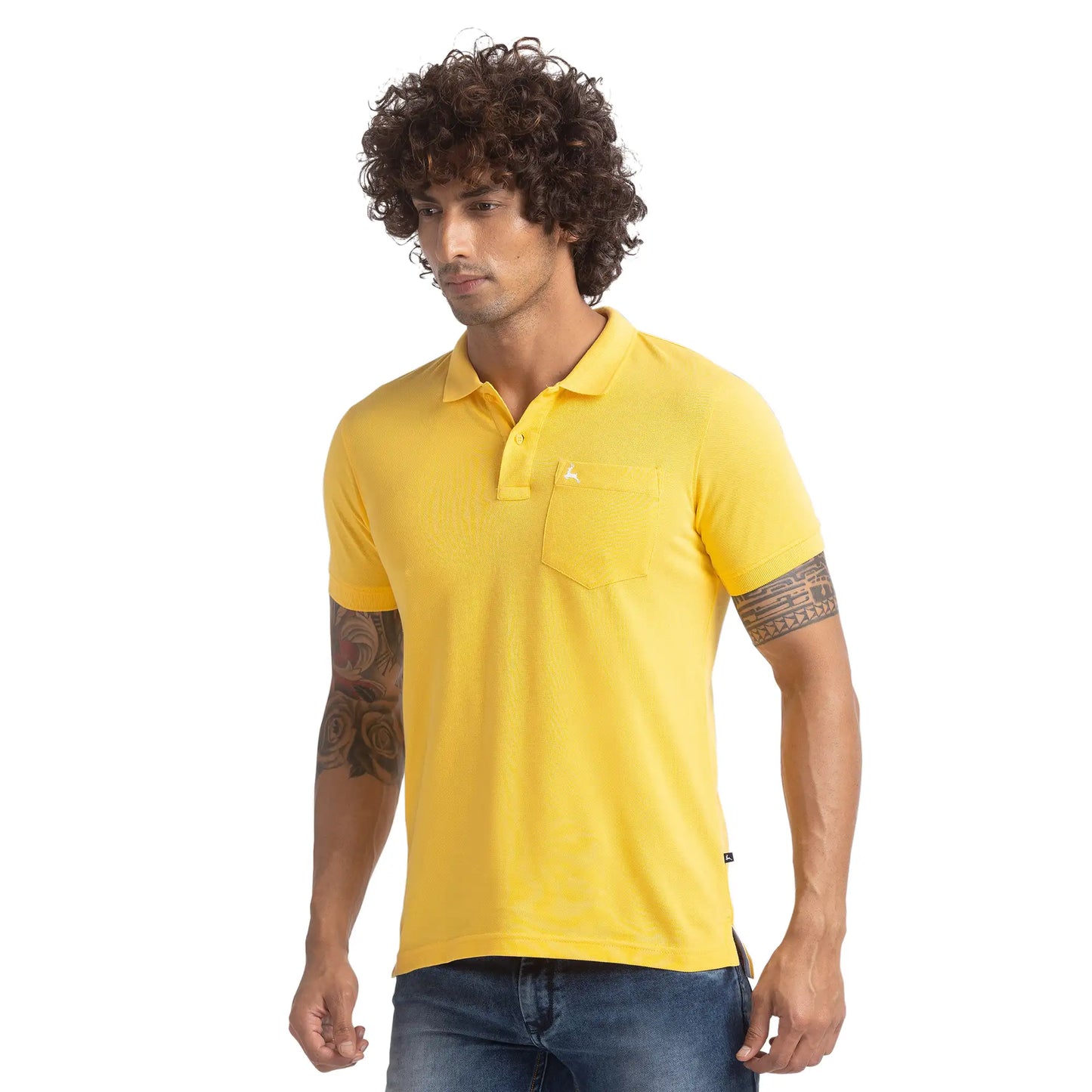 Men Regular Fit White Polo